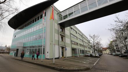 Der Interimsstandort des Potsdamer Rathauses in der Edisonallee.