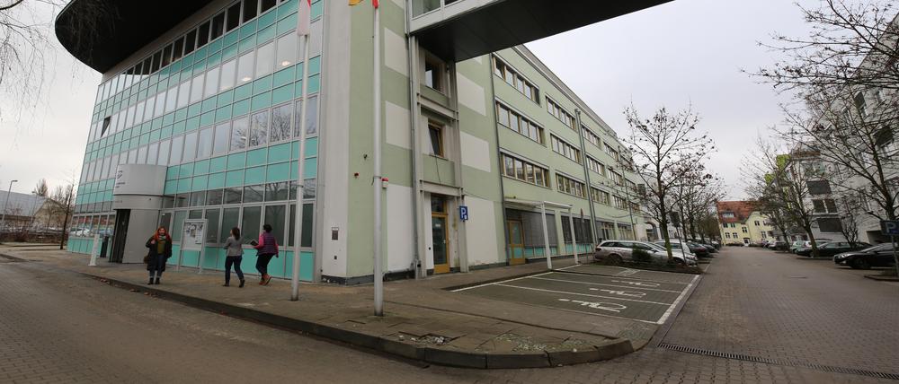 Der Interimsstandort des Potsdamer Rathauses in der Edisonallee.