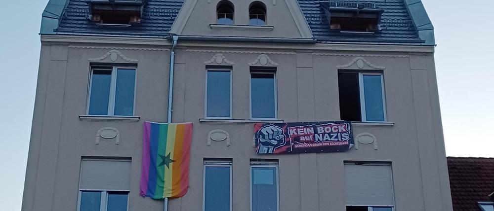 Das Hausprojekt Zelle79 in Cottbus wurde am Wochenende erneut angegriffen.