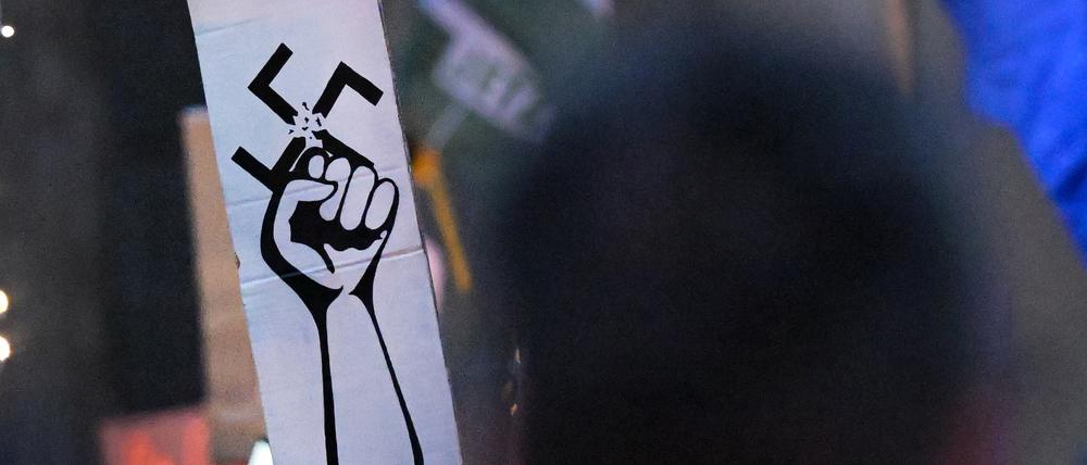Eine Demo gegen Rechtsextremismus in Berlin (Symbolbild). 