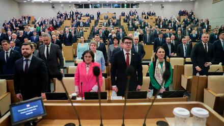 Im russischen Parlament herrscht praktisch Einstimmigkeit über die schärfere Verfolgung politischer Gegner des Kreml. (Archivbild)