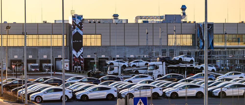 Die Tesla-Fabrik in Grünheide 