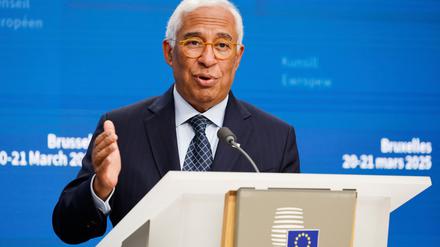 Fordert in Reaktion auf die Politik von Trump Tempo bei Freihandelsverhandlungen mit anderen Partnern: EU-Ratspräsident António Costa. (Archivbild)