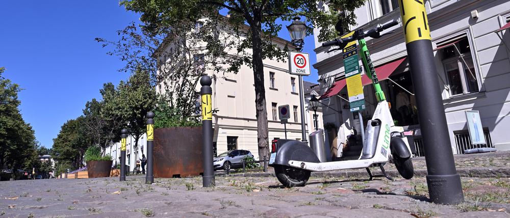 E-Scooter-Zonen: Die Roller sollen in Potsdam künftig nur noch in begrenzten Bereichen abgestellt werden dürfen.