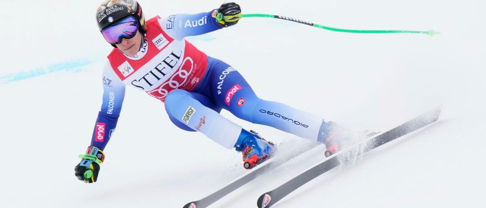 Italiens Skistar Federica Brignone ist bei den nationalen Meisterschaften heftig gestürzt.