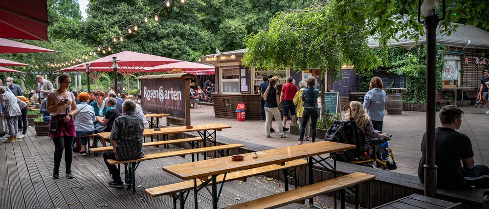 Das Café Rosengarten in Berlin-Pankow.