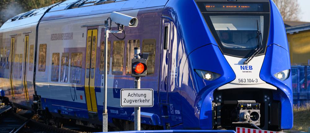 Die Züge der Heidekrautbahn werden mit Wasserstoff betrieben.