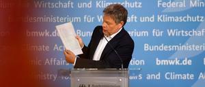 Robert Habeck äußerte sich zu den von Donald Trump verkündeten Zöllen in Berlin.