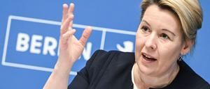 Wirtschaftssenatorin Franziska Giffey reist am Montag mit einer Wirtschaftsdelegation nach Indien.