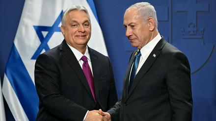 Netanjahu und Orbán bei ihrem Treffen im Budapest am 3. April 2025. 