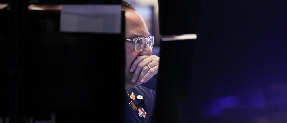 Händler an der New Yorker Wall Street.