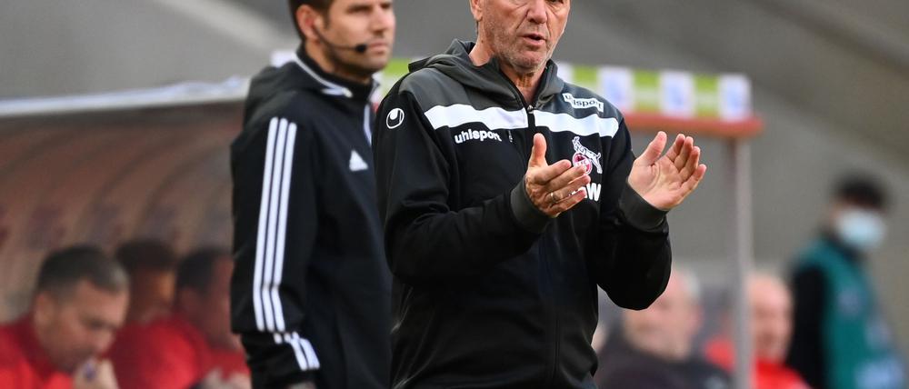Friedhelm Funkel hofft am Samstag auf einen Sieg des 1. FC Köln gegen Hertha BSC.