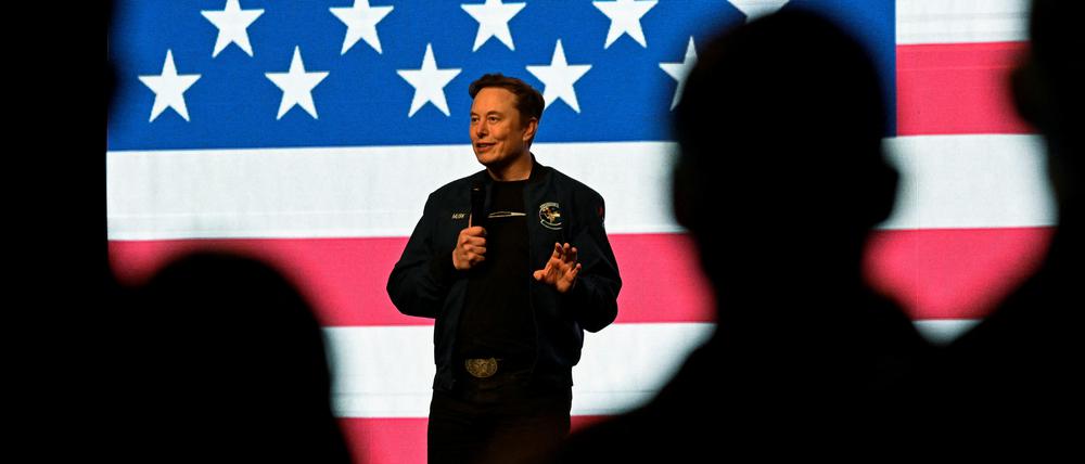 Musk bei einer Wahlveranstaltung.