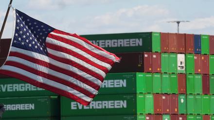 Was geht hier? Container im Hafen von Los Angeles.