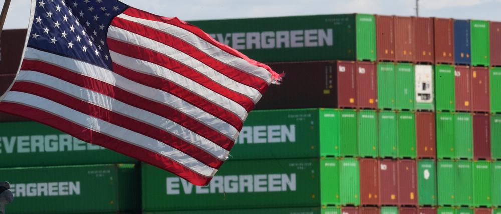 Was geht hier? Container im Hafen von Los Angeles.