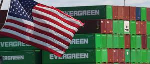 Was geht hier? Container im Hafen von Los Angeles.