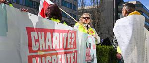 Ein Streik der CFM-Beschäftigten.