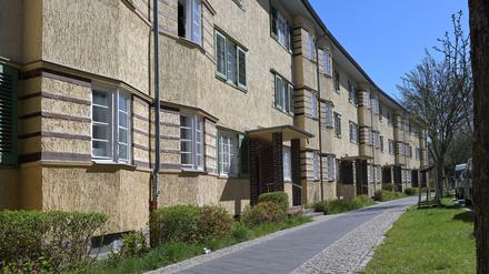 Historische Häuserzeile „Im Bogen“ in Potsdam 