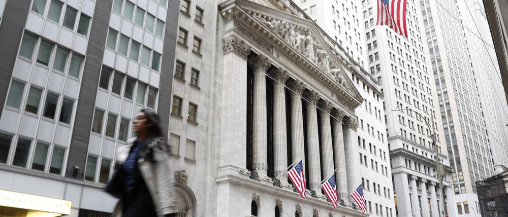 Wall Street in New York.