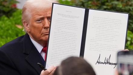 Trump hat die Zollankündigung als „Tag der Befreiung“ gefeiert. (Archivbild)