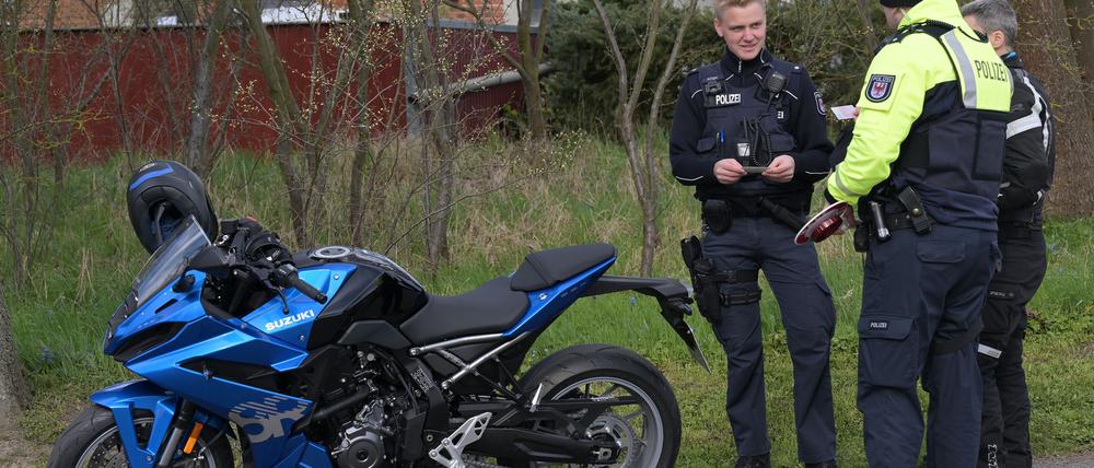Am Wochenende liegt der Fokus auf der Geschwindigkeitsüberwachung von Motorrädern.