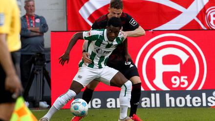 Fortuna Düsseldorf und Preußen Münster lieferten sich ein umkämpftes Spiel. 