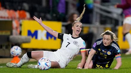 Kein leichtes Durchkommen: DFB-Kapitänin Giulia Gwinn
