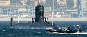 Das britische U-Boot HMS Tireless.