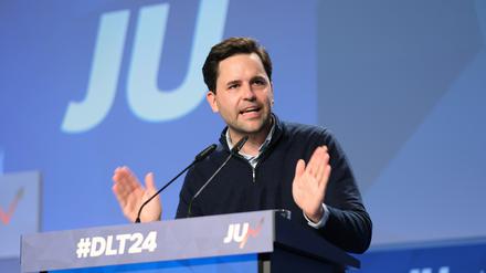 Der  Bundesvorsitzende der Jungen Union, Johannes Winkel.