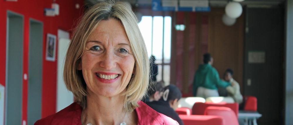 Nicole Verdenhalven, Leiterin der Rahel-Hirsch-Schule in Marzahn-Hellersdorf, belegte den dritten Platz für den Deutschen Lehrkräftepreis.