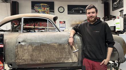 Sebastian M. (21) will Karosserie- und Fahrzeugbaumechaniker werden.