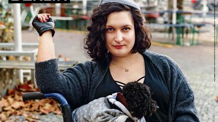 Debora Antmann als Teil der Fotokampagne „Lesbische* Sichtbarkeit Berlin“ der Landesantidiskriminierungsstelle aus dem Jahr 2021.
