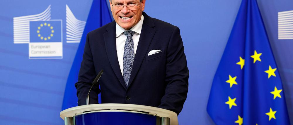 Will vorerst an Plan A festhalten und weiter mit den USA reden: EU-Kommissar Maros Sefcovic. (Archivbild)