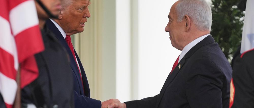 Er kam schon das zweite Mal seit Trumps Amtsantritt im Januar: Israels Ministerpräsident Netanjahu. 