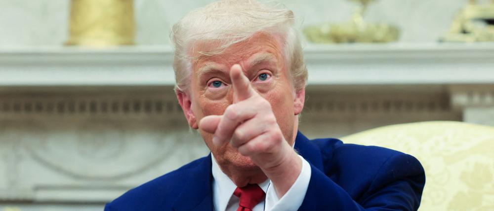 US-Präsident Donald Trump im Weißen Haus.