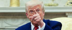 US-Präsident Donald Trump im Weißen Haus.