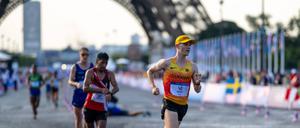 Leo Köpp (vorne) war in Paris bei den Olympischen Spielen am Start.