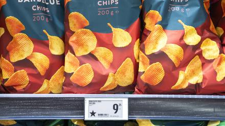 Dänische Supermärkte markieren mit Sternen die in Europa hergestellten Produkte.