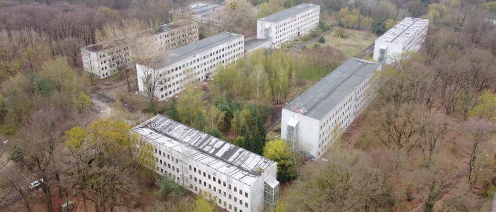 Die ehemalige Kaserne Hessenwinkel in Berlin-Rahnsdorf wird abgerissen, auf der Fläche entsteht ein neues Wohnviertel.