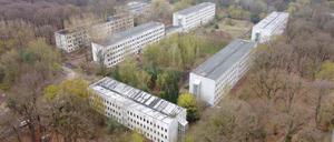 Die ehemalige Kaserne Hessenwinkel in Berlin-Rahnsdorf wird abgerissen, auf der Fläche entsteht ein neues Wohnviertel.