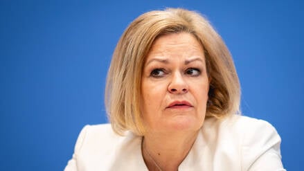 Nancy Faeser, hier noch im Amt als Bundesinnenministerin.