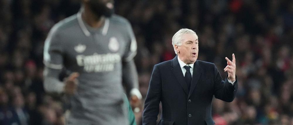 Real-Coach Carlo Ancelotti sah seine Mannschaft in der zweiten Hälfte untergehen.
