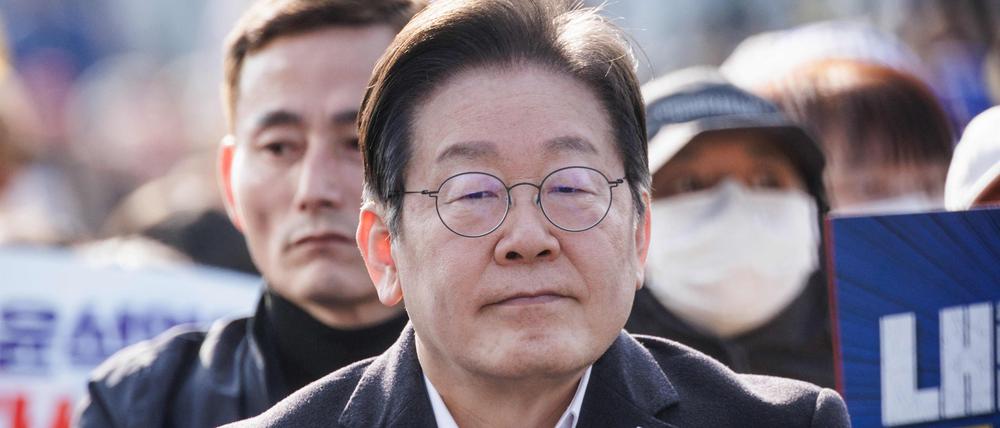 Südkoreas wichtigster Oppositionsführer, der Vorsitzende der Demokratischen Partei (DP) Lee Jae-myung.