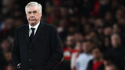 Carlo Ancelotti erlebte mit Real eine schwarze zweite Halbzeit in London.