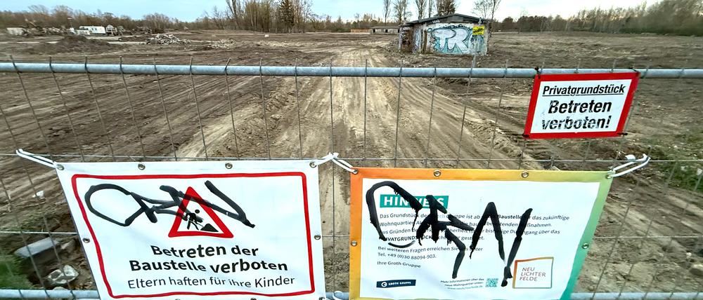 Das Baufeld 1 in Lichterfelde-Süd: Die Groth Gruppe baut dort ein neues Quartier.