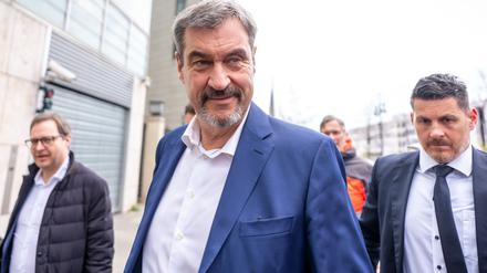 Es könnte ein guter Tag für Deutschland werden - mit dieser Ansage kommt CSU-Chef Söder zur Schlussrunde der Koalitionsverhandlungen.