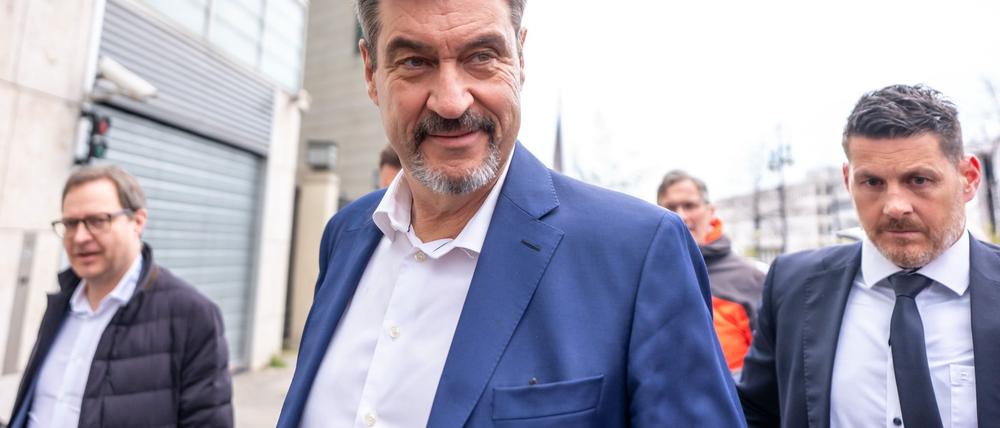 Es könnte ein guter Tag für Deutschland werden - mit dieser Ansage kommt CSU-Chef Söder zur Schlussrunde der Koalitionsverhandlungen.