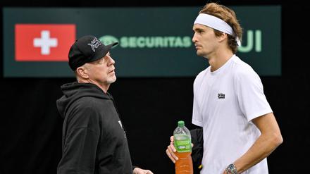 Becker (links) und Zverev gelten für viele als die natürliche Tennis-Traumkombination. 