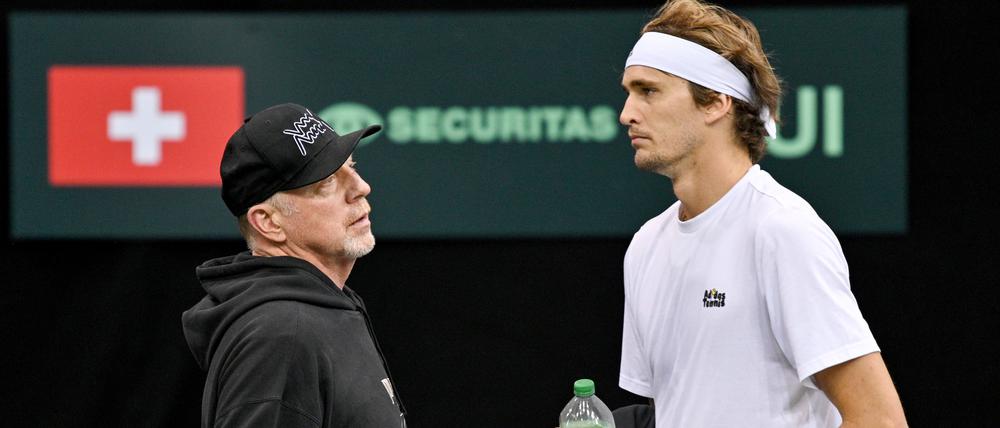 Becker (links) und Zverev gelten für viele als die natürliche Tennis-Traumkombination.