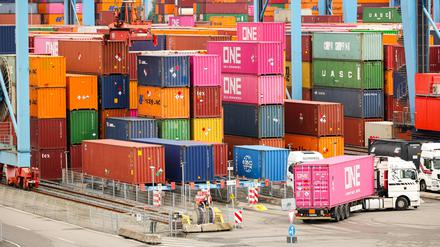 Container am Hafen